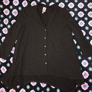 XCVI Black Blouse
